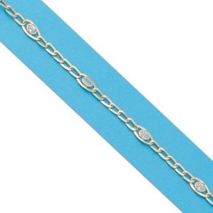 Pulsera oro 18kl circonitas