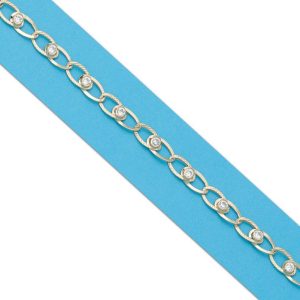 Pulsera oro 18kl circonitas
