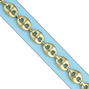 Pulsera oro 18kl hueca calabrote – 14mm