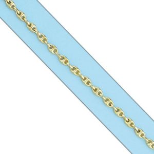 Pulsera oro 18kl hueca calabrote – 4mm