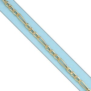 Pulsera oro 18kl hueca 3×1