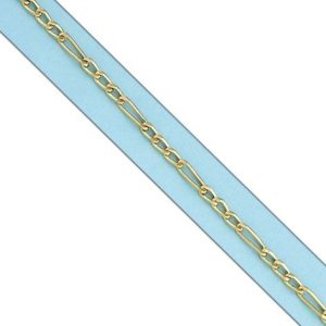 Pulsera oro 18kl hueca 3×1 – 3mm