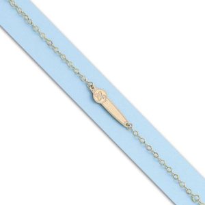 Pulsera oro 18kl chupete circonita