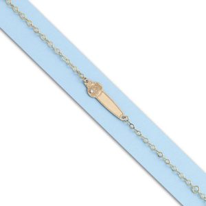 Pulsera oro 18kl oso circonita