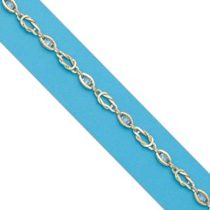 Pulsera oro 18kl circonitas