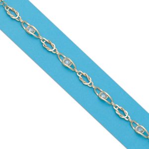Pulsera oro 18kl circonitas