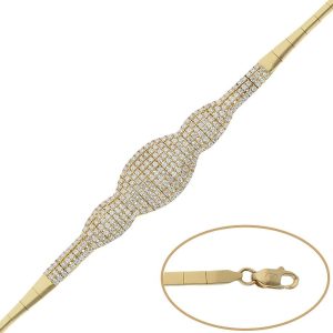 Pulseras oro 18kl circonitas