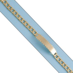 Pulsera oro 18kl maciza placa
