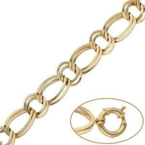 Pulsera oro 18kl troquelada