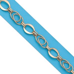 Pulsera oro 18kl troquelada
