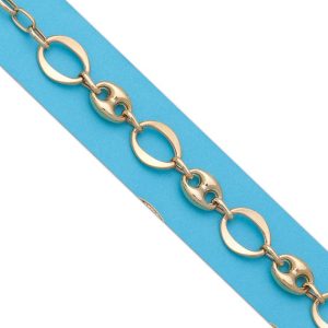 Pulsera oro 18kl troquelada