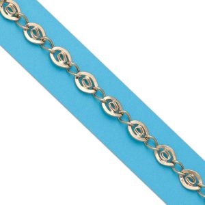 Pulsera oro 18kl troqueladas
