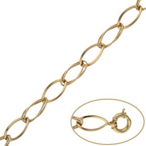 Pulsera oro 18kl troqueladas