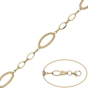 Pulsera oro 18kl troquelada