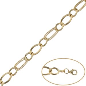 Pulsera oro 18kl troquelada