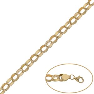 Pulsera oro 18kl troquelada