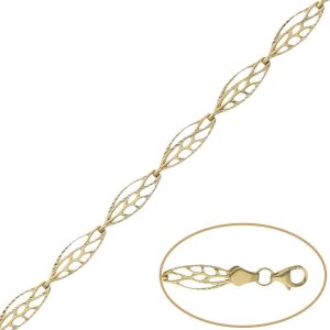 Pulsera oro 18kl troquelada