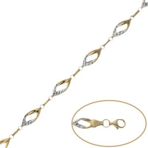 Pulsera oro 18kl bicolor