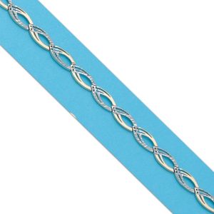 Pulsera oro 18kl bicolor