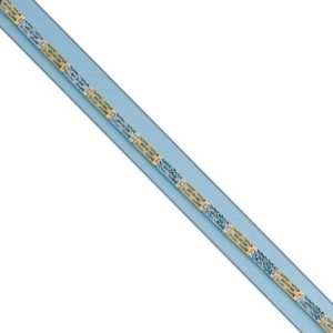 Pulsera oro 18kl bicolor fundida