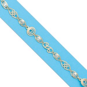 Pulsera oro 18kl troquelada