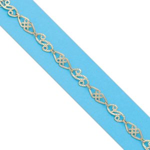 Pulsera oro 18kl troquelada