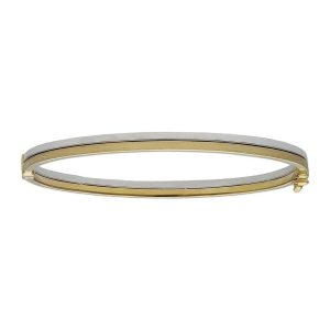 Brazalete oro 18kl bicolor