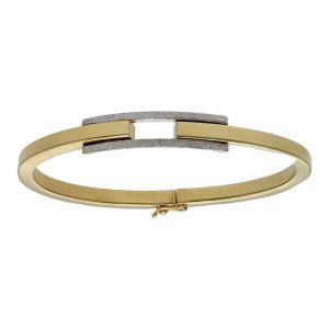 Brazalete oro 18kl bicolor