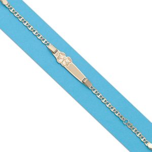 Pulsera oro 18kl patucos – 13.50cm