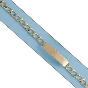 Pulsera oro 18kl placa