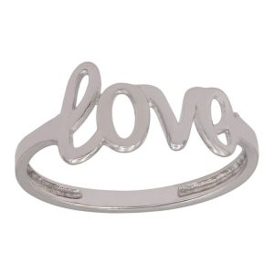 Sortija oro blanco 18kl love