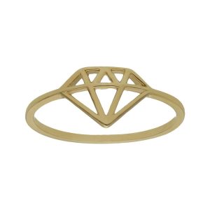 Sortija oro 18kl diamante