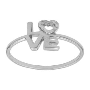 Sortija oro blanco 18kl love