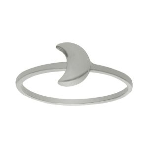 Sortija oro blanco 18kl luna