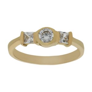 Sortija oro 18kl circonitas