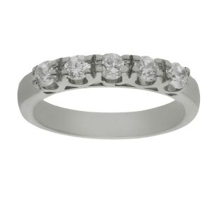 Sortija oro blanco 18kl circonitas
