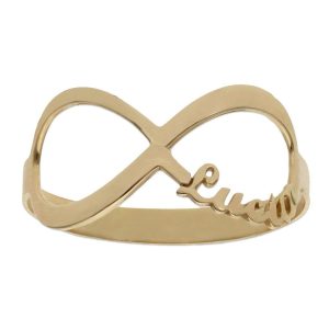 Sortija oro 18kl infinito nombre