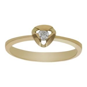 Sortija oro 18kl circonita