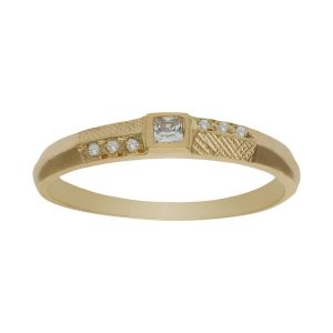 Sortija oro 18kl circonitas