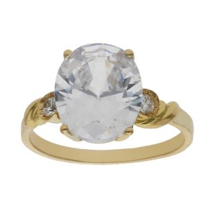 Sortija oro 18kl circonitas
