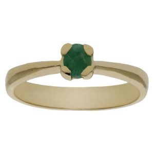 Sortija oro 18kl esmeralda fina