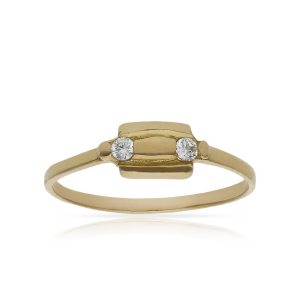 Sortija oro 18kl circonitas