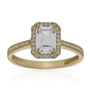 Sortija oro 18kl circonitas