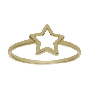 Sortija oro 18kl estrella