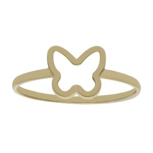 Sortija oro 18kl mariposa