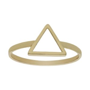 Sortija oro 18kl triangulo