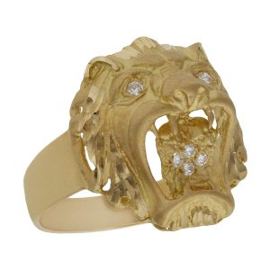 Sello oro 18kl leon