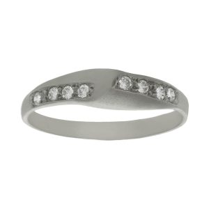 Sortija oro blanco 18kl circonitas