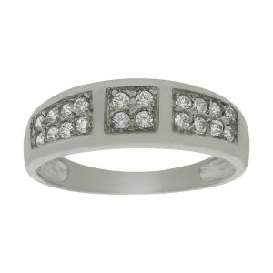 Sortija oro blanco 18kl circonitas