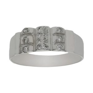 Sortija oro blanco 18kl circonitas